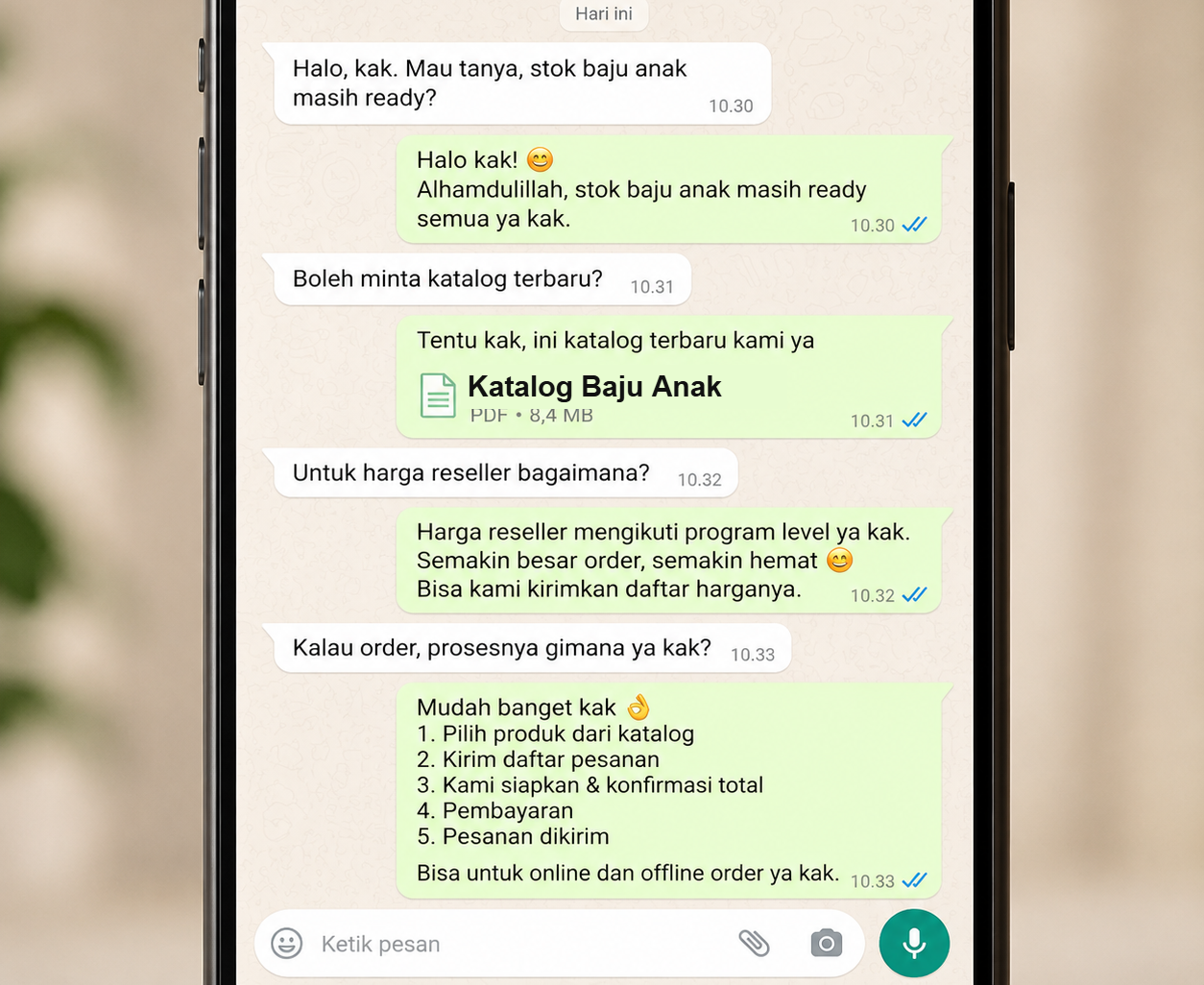 Screenshot chat WhatsApp